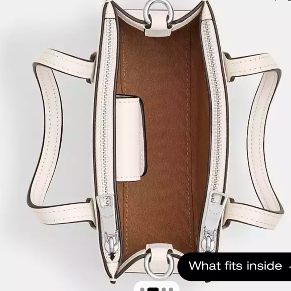 New🤍Coach Nina Mini Tote White Bag - Picture 5 of 6